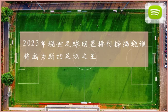 2023年现世足球明星排行榜揭晓谁将成为新的足坛之王