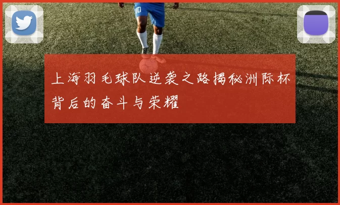 上海羽毛球队逆袭之路揭秘洲际杯背后的奋斗与荣耀